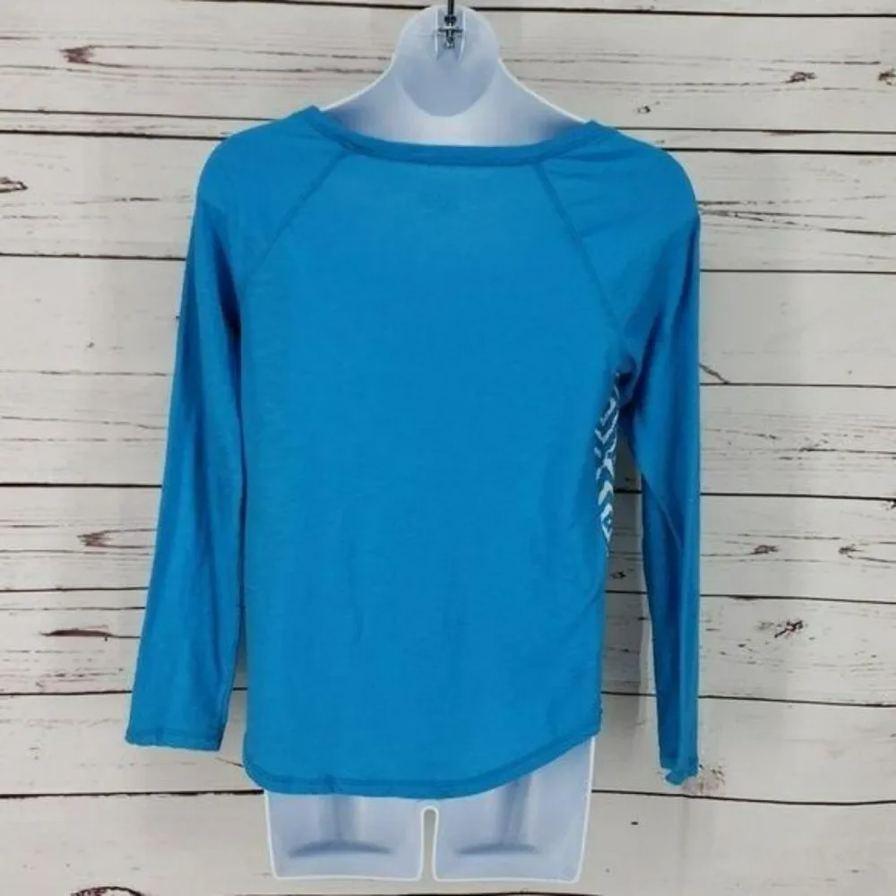 Justice Be Fabulous blue‎ long sleeve sz 12 shirt